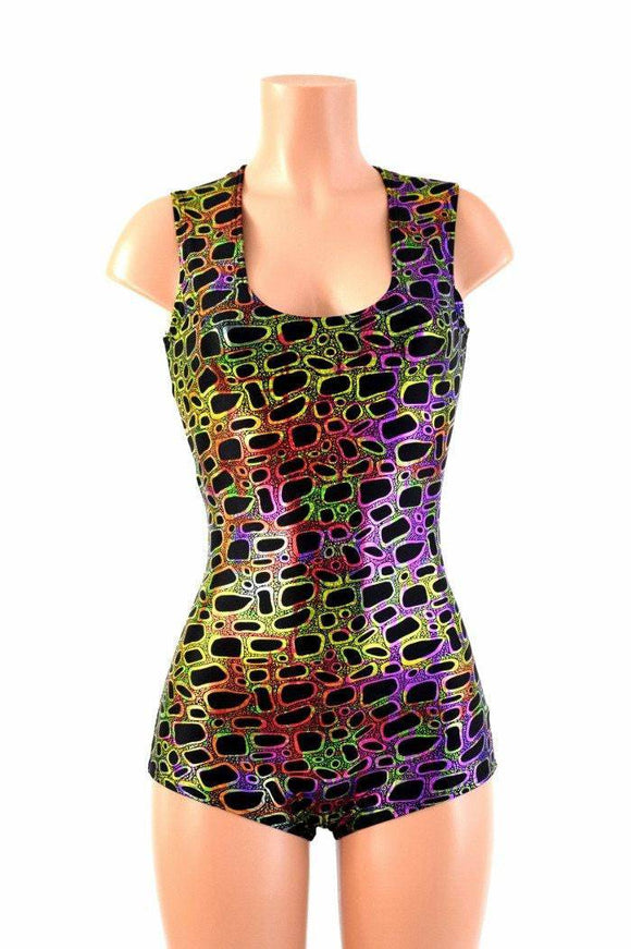 Poisonous Print Sleeveless Romper - Coquetry Clothing