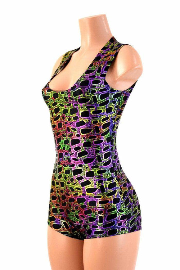 Poisonous Print Sleeveless Romper - Coquetry Clothing