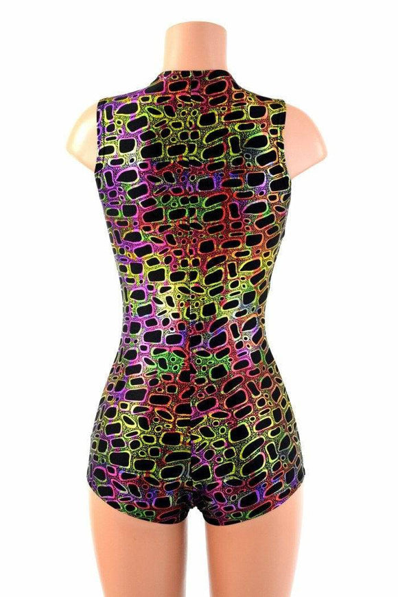 Poisonous Print Sleeveless Romper - Coquetry Clothing