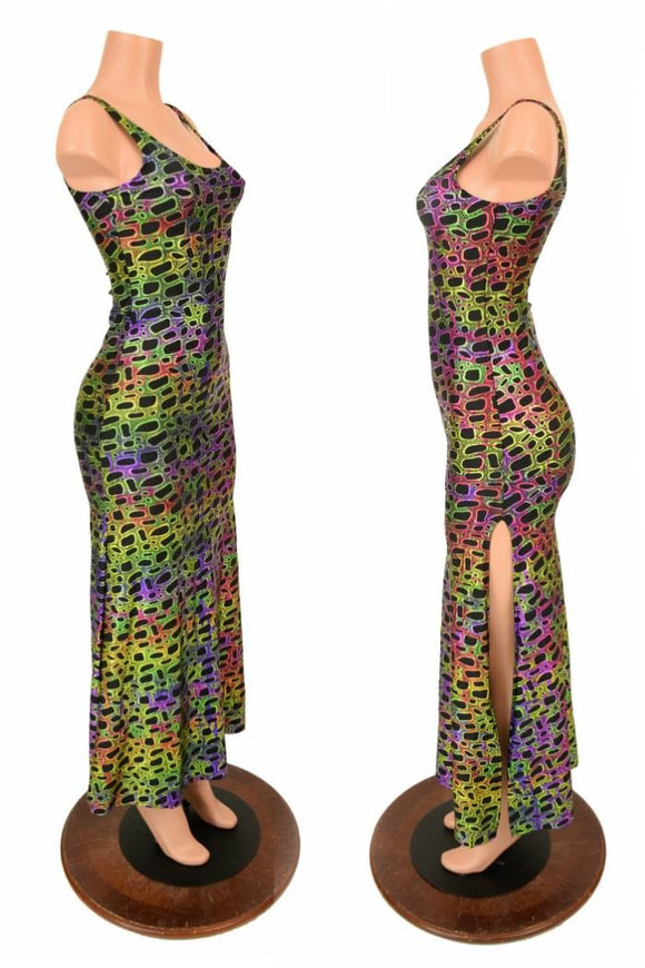 Poisonous Slit Gown - Coquetry Clothing