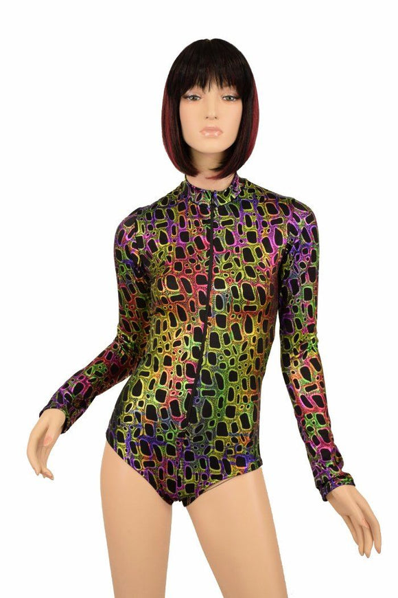 Poisonous "Stella" Zipper Romper - Coquetry Clothing