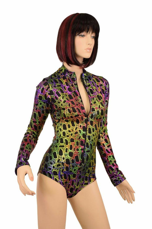 Poisonous "Stella" Zipper Romper - Coquetry Clothing