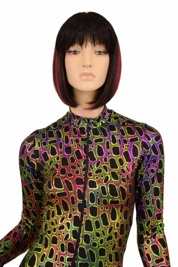 Poisonous "Stella" Zipper Romper - Coquetry Clothing