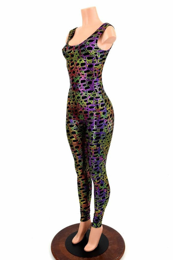 Poisonous Tank Metallic Catsuit - Coquetry Clothing