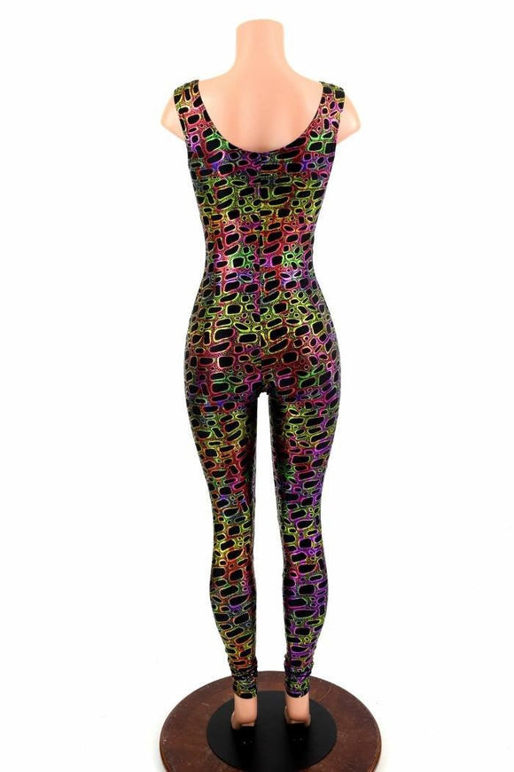 Poisonous Tank Metallic Catsuit - Coquetry Clothing