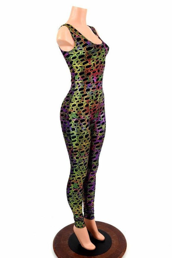 Poisonous Tank Metallic Catsuit - Coquetry Clothing