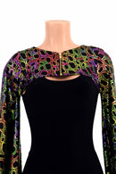 Poisonous Zipper Kimono Bolero - Coquetry Clothing