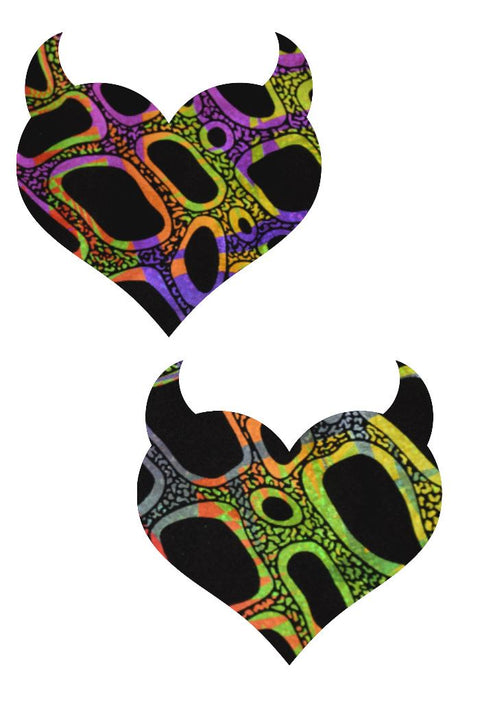 Poisonous Devil Heart Pasties - Coquetry Clothing