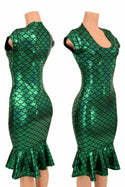 Green Mermaid Wiggle Dress - 1