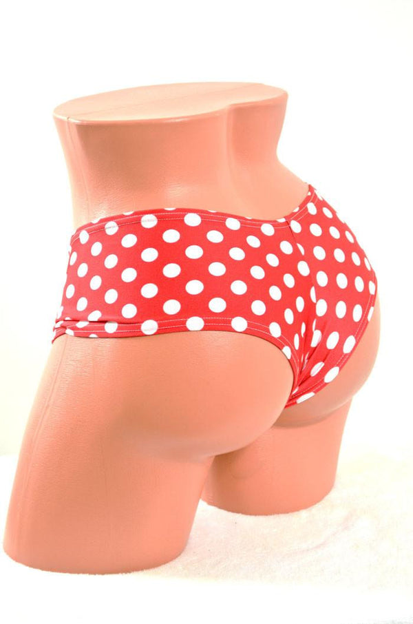 Polka Dot Cheeky Booty Shorts - 4