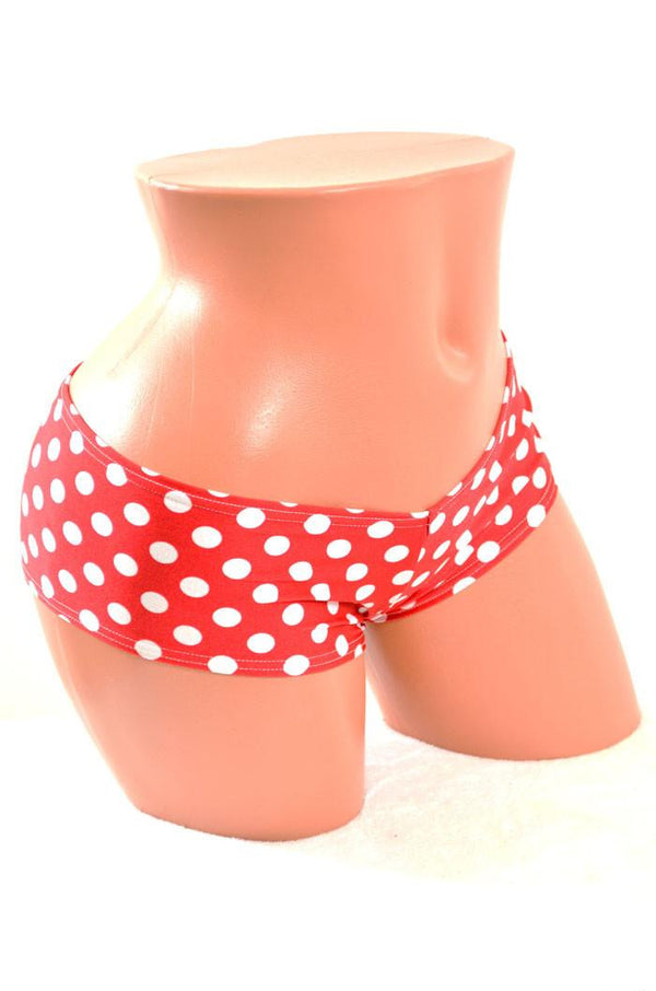 Polka Dot Cheeky Booty Shorts - 2