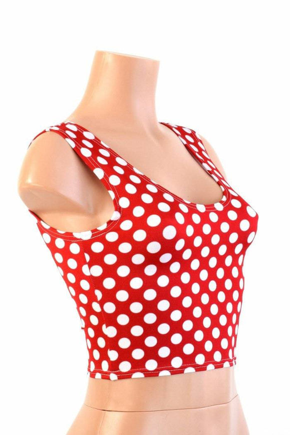 Polka Dot Crop Top - Coquetry Clothing