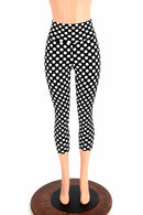 Polka Dot High Waist Capri Leggings - Coquetry Clothing