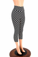 Polka Dot High Waist Capri Leggings - Coquetry Clothing