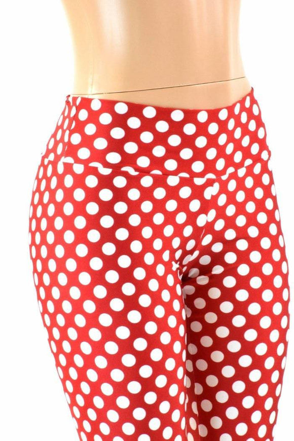 Polka Dot High Waist Minnie Leggings - Coquetry Clothing