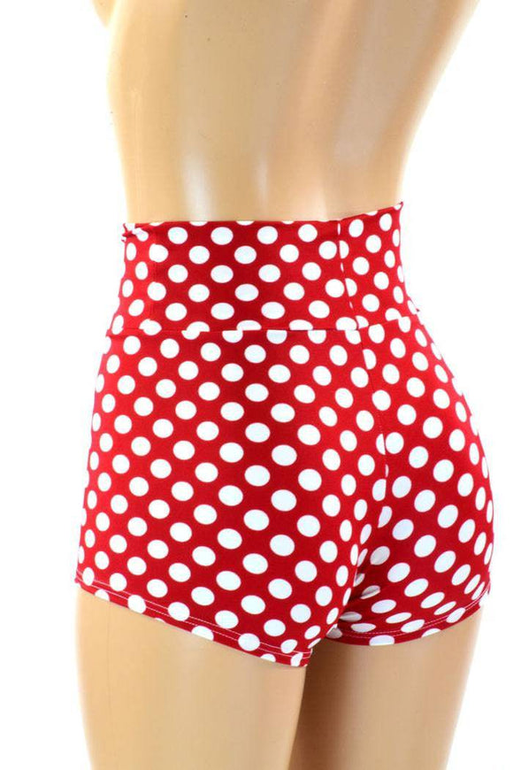 Polka Dot High Waist Shorts - Coquetry Clothing