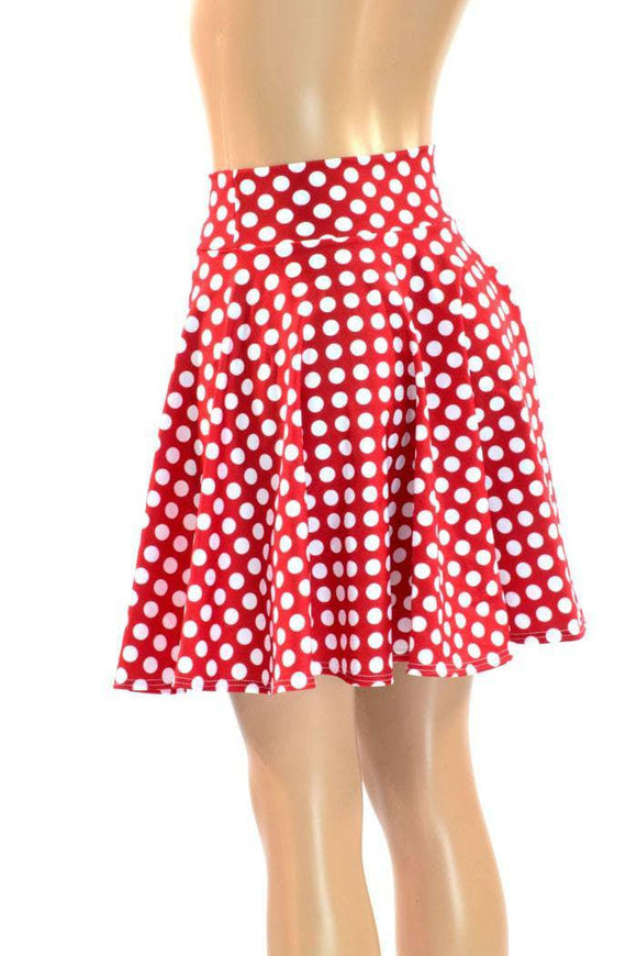Polka Dot Minnie Skater Skirt - Coquetry Clothing
