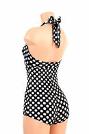 Polka Dot "Monroe" Halter Romper - Coquetry Clothing