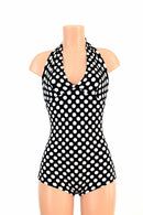 Polka Dot "Monroe" Halter Romper - Coquetry Clothing