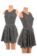Polka Dot Pocket Skater Dress - Coquetry Clothing