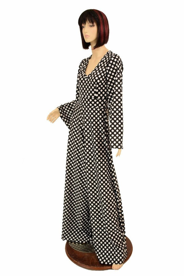 Polka Dot Wide Leg Jumpsuit - 5
