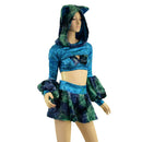 Poodle Sleeve 4 PC Minky Set with Cat Ears - Coquetry Clothing