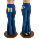 Poseidon High Waist Solar Flares with Rainbow Pockets - Coquetry Clothing