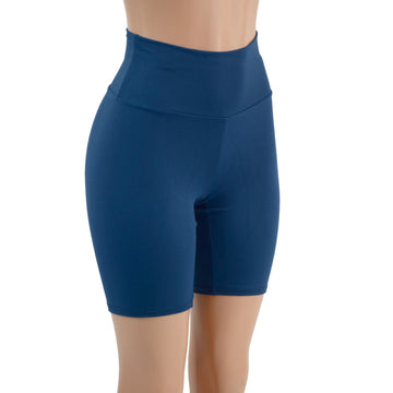 Poseidon Zen High Waist Bike Shorts READY to SHIP - Coquetry Clothing