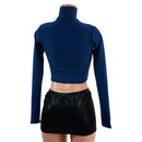 Poseidon Zen Long Sleeve Turtleneck Crop Top - Coquetry Clothing
