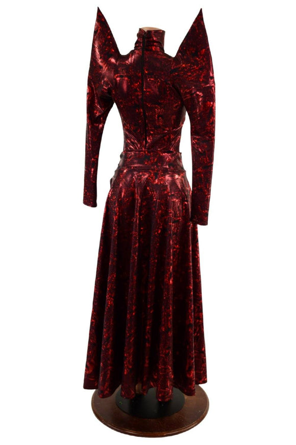 Primeval Red Breakaway Skirt & Romper Set - Coquetry Clothing