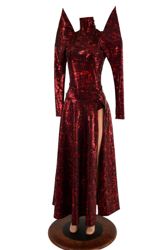 Primeval Red Breakaway Skirt & Romper Set - Coquetry Clothing