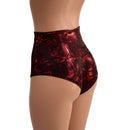 Primeval Red High Waist Siren Shorts - Coquetry Clothing
