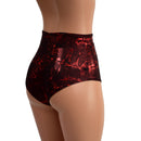 Primeval Red High Waist Siren Shorts - Coquetry Clothing