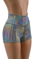 Prism High Waist Shorts READY to SHIP - Coquetry Clothing