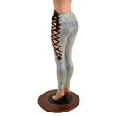 Prism Holographic Lace Up Leggings - Coquetry Clothing