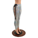Prism Holographic Lace Up Leggings - Coquetry Clothing