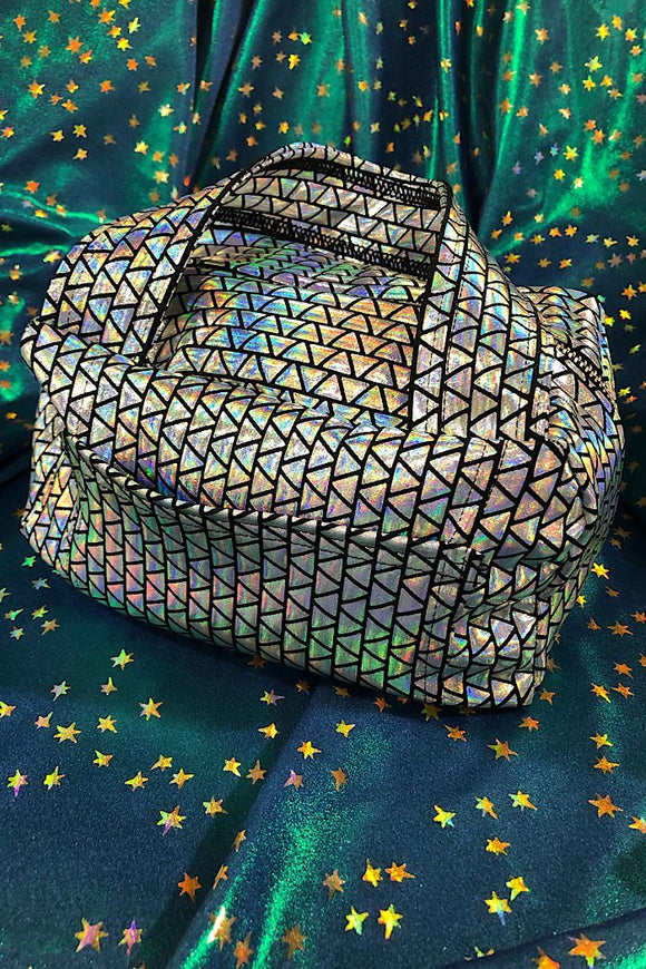 Prism Holographic Mini Zipper Bag - Coquetry Clothing