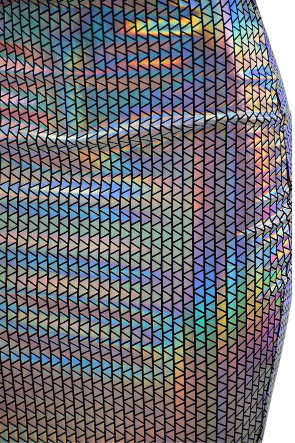 Prism Holographic Pencil Skirt - Coquetry Clothing