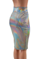 Prism Holographic Pencil Skirt - 5
