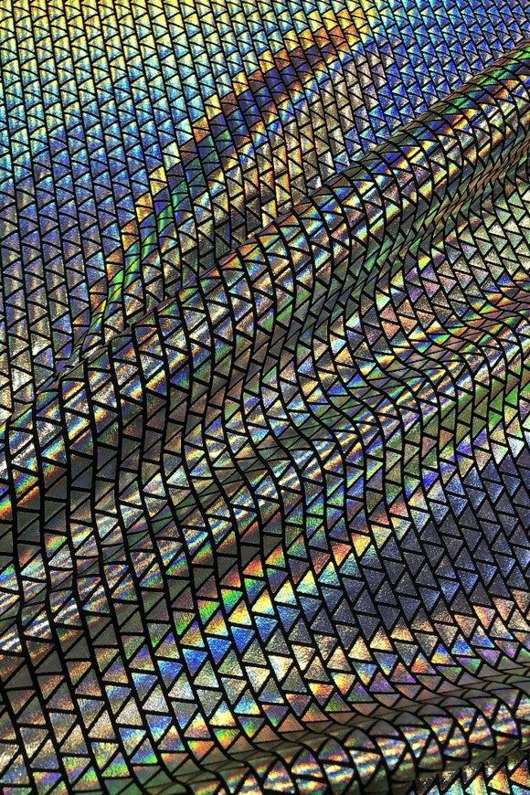 Prism Holographic Spandex Fabric - Coquetry Clothing