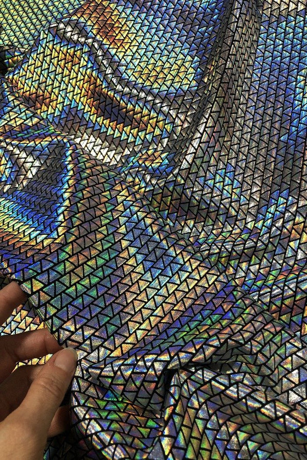 Prism Holographic Spandex Fabric - 2