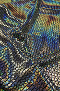 Prism Holographic Sharp Shoulder Bolero with Long Sleeves - 6