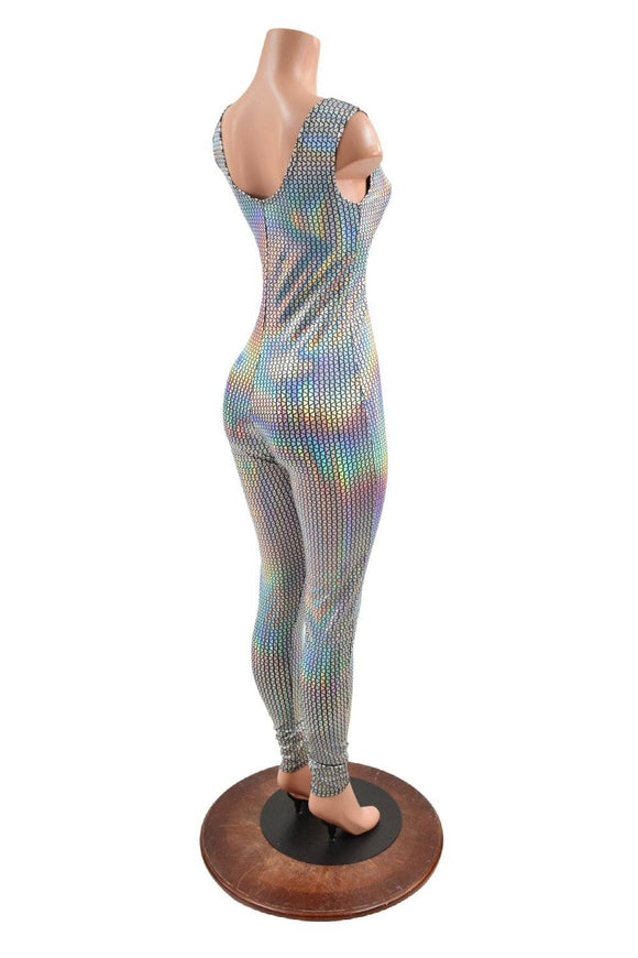 Prism Holographic Tank Style Catsuit - Coquetry Clothing
