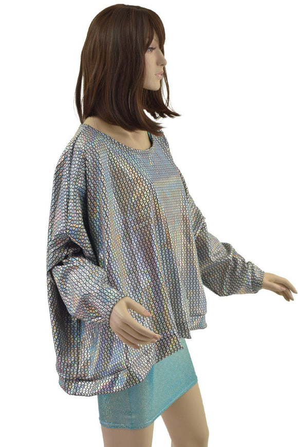 Prism Long Sleeve Pullover Poncho - Coquetry Clothing