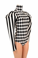 Puffed Sleeve "Victoria" Diamond Romper - Coquetry Clothing