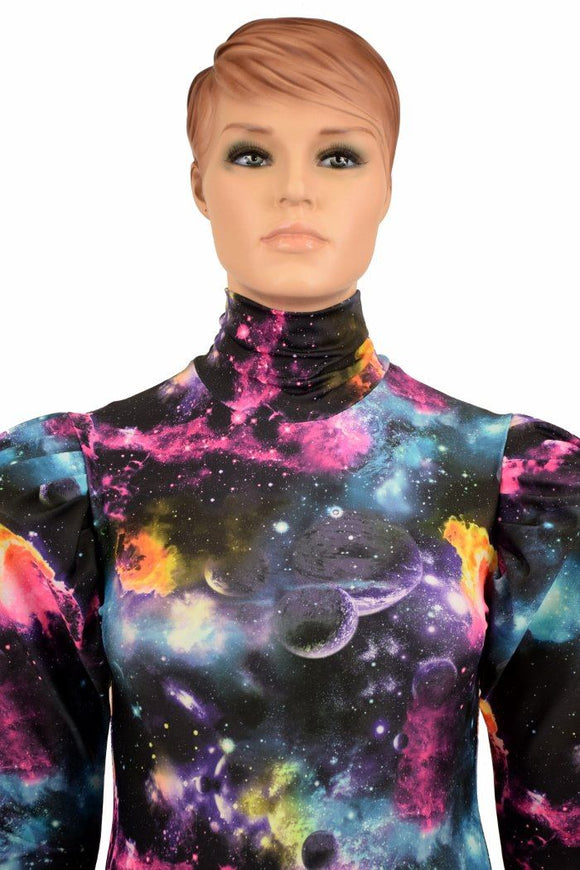 Puffed Sleeve "Victoria" Galaxy Romper - Coquetry Clothing