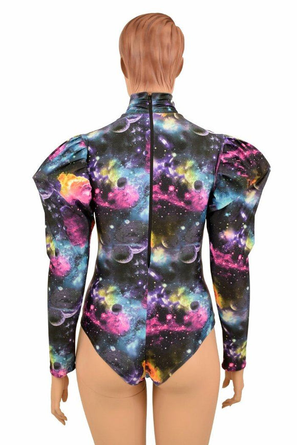 Puffed Sleeve "Victoria" Galaxy Romper - Coquetry Clothing