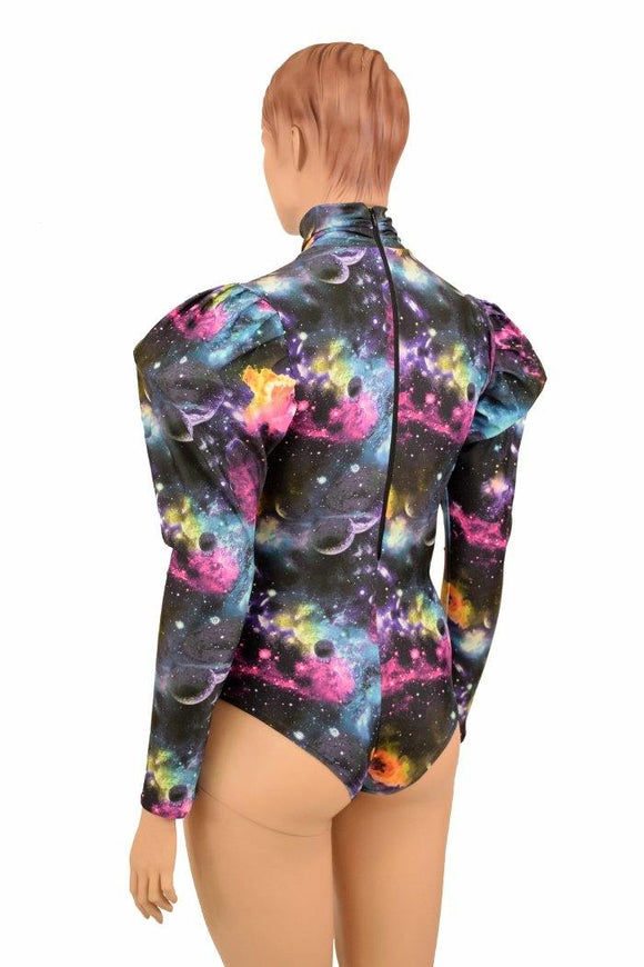 Puffed Sleeve "Victoria" Galaxy Romper - Coquetry Clothing