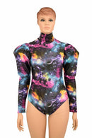 Puffed Sleeve "Victoria" Galaxy Romper - Coquetry Clothing