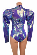 Puffed Sleeve "Victoria" Moonstone Romper - Coquetry Clothing